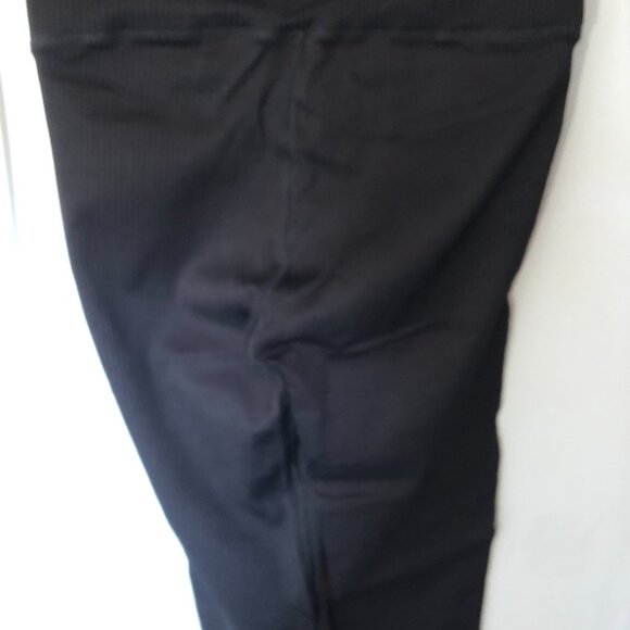 Good American Wide Rib Shine Clean Seamless Leggings Black - Picture 7 of 11